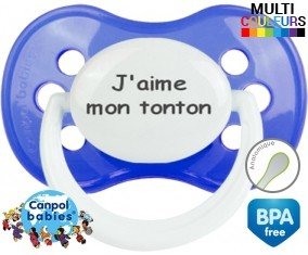 J'aime mon tonton : Tétine Anatomique personnalisée