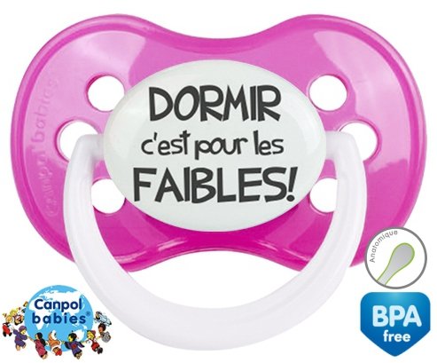 Dormir c'est pour les faibles: Sucette Anatomique-su7.fr