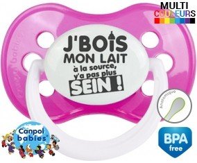 Je bois mon lait à la source style1: Sucette Anatomique-su7.fr
