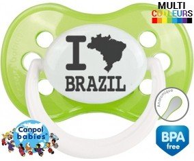 Originale i love brazil: Sucette Anatomique-su7.fr