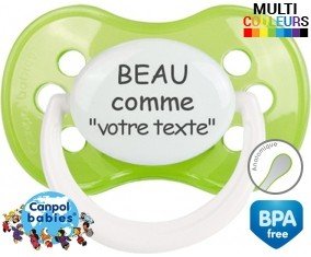 Beau comme... + prénom: Sucette Anatomique-su7.fr