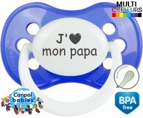 Coeur j'aime mon papa: Sucette Anatomique-su7.fr