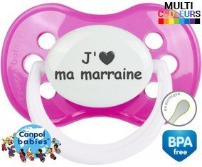 Coeur j'aime ma marraine: Sucette Anatomique-su7.fr