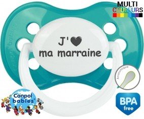 Coeur j'aime ma marraine: Sucette Anatomique-su7.fr