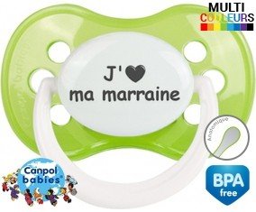 Coeur j'aime ma marraine: Sucette Anatomique-su7.fr