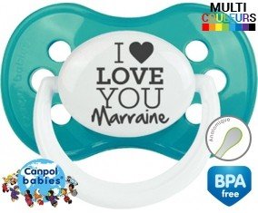I love you marraine style1: Sucette Anatomique-su7.fr