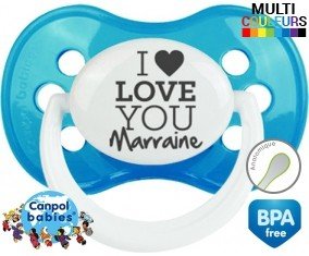 I love you marraine style1: Sucette Anatomique-su7.fr