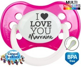 I love you marraine style1: Sucette Anatomique-su7.fr
