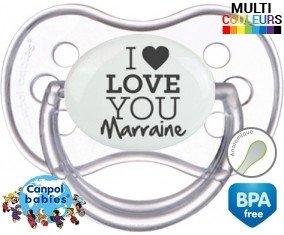 I love you marraine style1: Sucette Anatomique-su7.fr