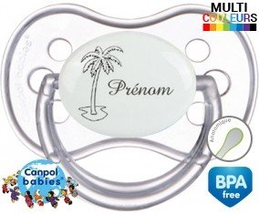 Palmier style1 + prénom: Sucette Anatomique-su7.fr