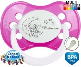 Lune étoiles + prénom: Sucette Anatomique-su7.fr