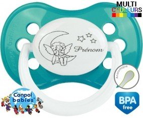 Lune étoiles + prénom: Sucette Anatomique-su7.fr