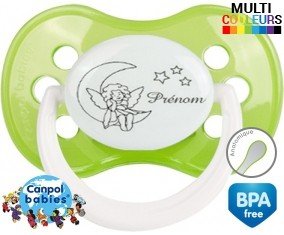 Lune étoiles + prénom: Sucette Anatomique-su7.fr