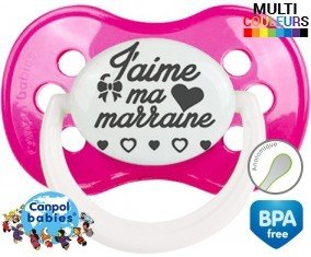 Originale j'aime ma marraine: Sucette Anatomique-su7.fr