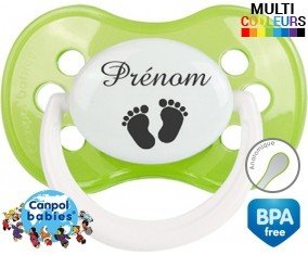 Pieds + prénom: Sucette Anatomique-su7.fr