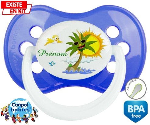 Palmier style2 + prénom: Sucette Anatomique-su7.fr