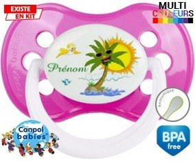 Palmier style2 + prénom: Sucette Anatomique-su7.fr