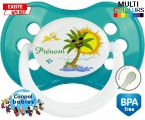 Palmier style2 + prénom: Sucette Anatomique-su7.fr