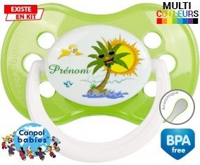 Palmier style2 + prénom: Sucette Anatomique-su7.fr