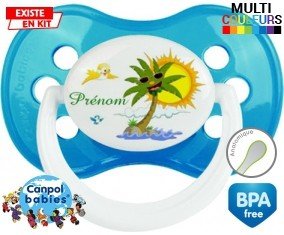 Palmier style2 + prénom: Sucette Anatomique-su7.fr