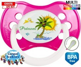 Palmier style2 + prénom: Sucette Anatomique-su7.fr