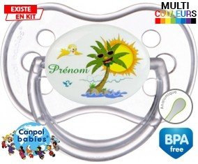 Palmier style2 + prénom: Sucette Anatomique-su7.fr