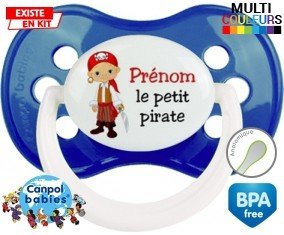 Petit pirate + prénom: Sucette Anatomique-su7.fr