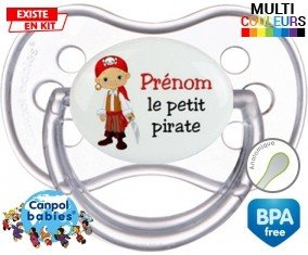 Petit pirate + prénom: Sucette Anatomique-su7.fr