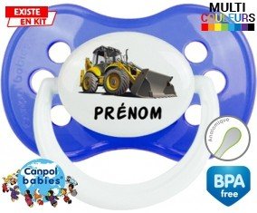 Pelleteuse + prénom : Sucette Anatomique personnalisée