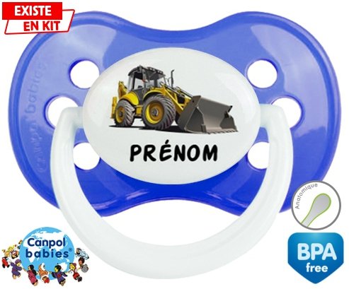 Pelleteuse + prénom: Sucette Anatomique-su7.fr