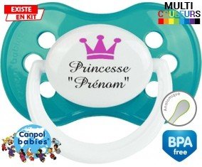 Princesse couronne + prénom: Sucette Anatomique-su7.fr