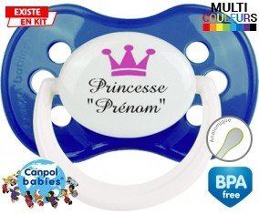 Princesse couronne + prénom: Sucette Anatomique-su7.fr
