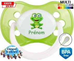 Grenouille + prénom: Sucette Anatomique-su7.fr