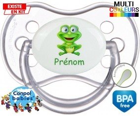 Grenouille + prénom: Sucette Anatomique-su7.fr