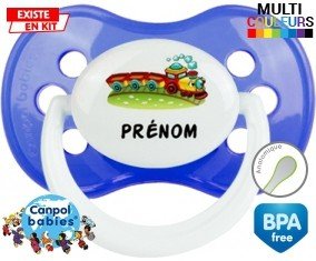 Train + prénom : Sucette Anatomique personnalisée