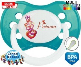 Cœurs + prénom: Sucette Anatomique-su7.fr
