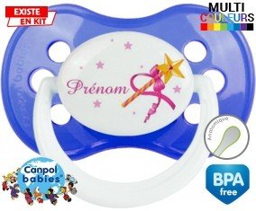 Fée baguette + prénom : Sucette Anatomique personnalisée