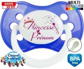 Princesse + prénom : Sucette Anatomique personnalisée