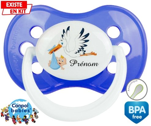 Cigogne (garçon) + prénom: Sucette Anatomique-su7.fr