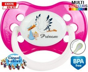 Cigogne (garçon) + prénom: Sucette Anatomique-su7.fr