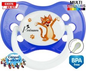 Chat + prénom: Sucette Anatomique-su7.fr