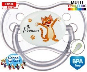 Chat + prénom: Sucette Anatomique-su7.fr