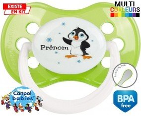 Pingouin + prénom: Sucette Anatomique-su7.fr