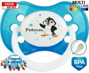 Pingouin + prénom: Sucette Anatomique-su7.fr