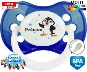 Pingouin + prénom: Sucette Anatomique-su7.fr