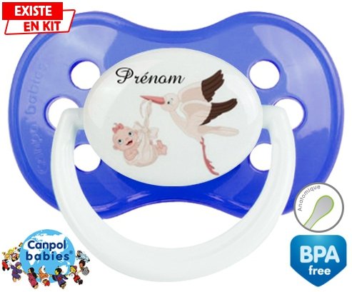 Cigogne (fille) + prénom: Sucette Anatomique-su7.fr