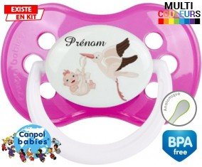 Cigogne (fille) + prénom: Sucette Anatomique-su7.fr