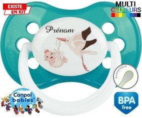 Cigogne (fille) + prénom: Sucette Anatomique-su7.fr