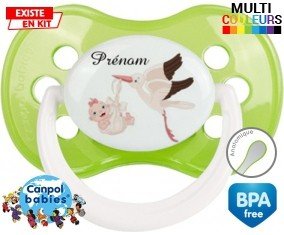 Cigogne (fille) + prénom: Sucette Anatomique-su7.fr