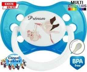 Cigogne (fille) + prénom: Sucette Anatomique-su7.fr